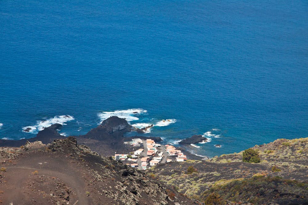 La Palma - Blick vom Vulkan Teneguía auf die Südspitze von La Palma