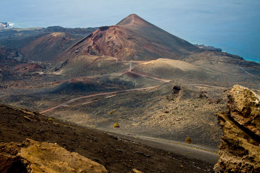 Blick auf den Vulkan Teneguía