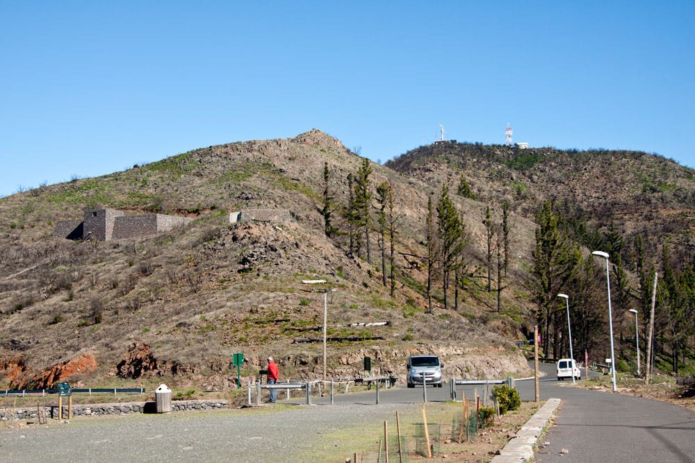 Igualero mit Blick auf den Vorgipfel des Garajonay