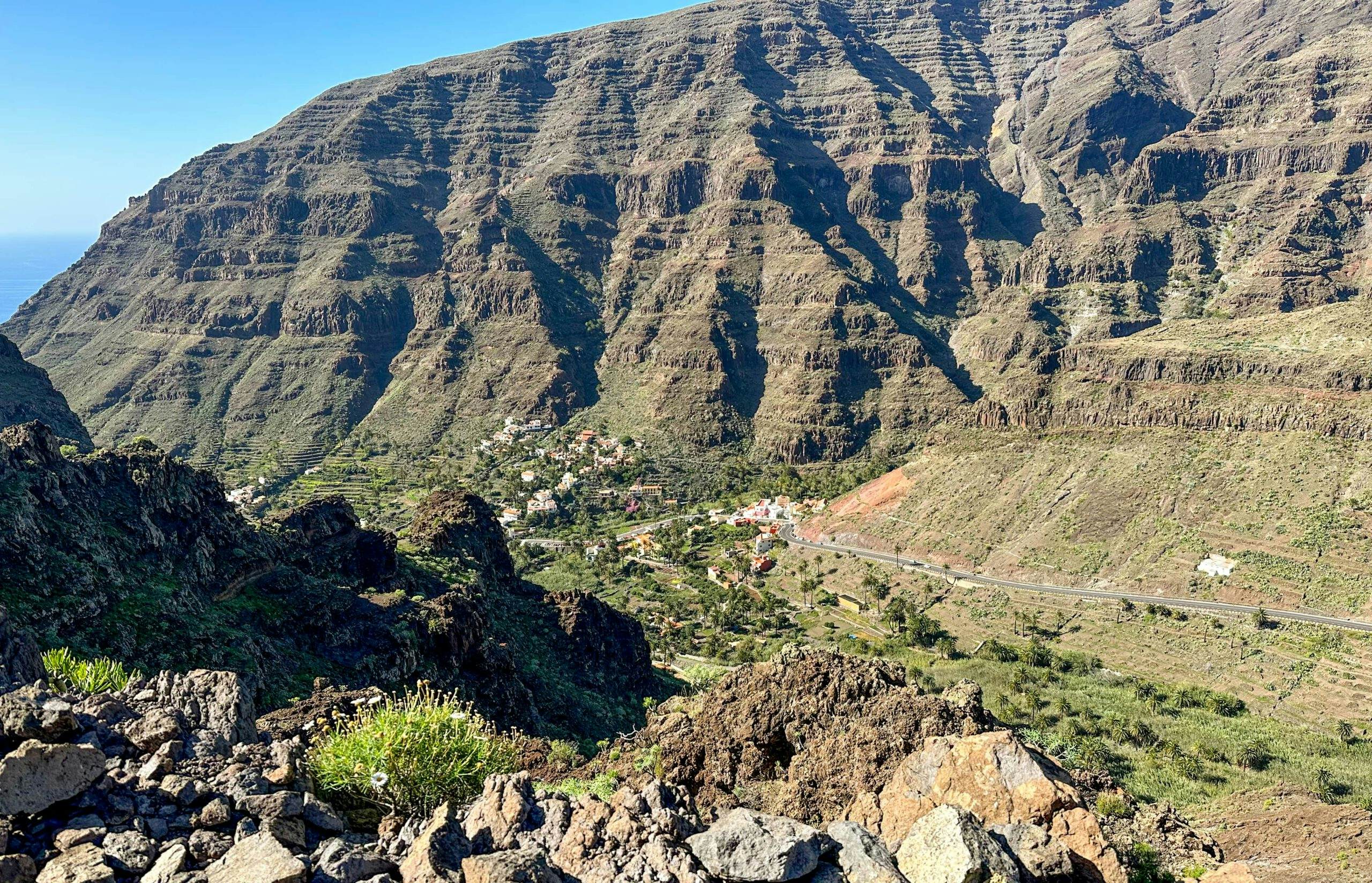 Blick ins Valle Gran Rey vom Abstiegsweg