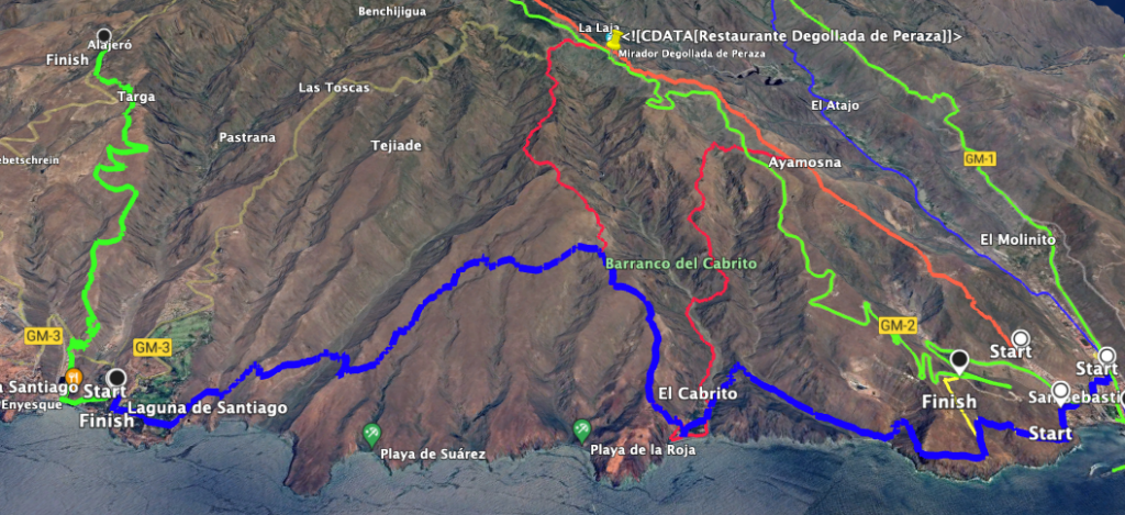 Track der Wanderung auf dem GR-132 Etappe 8 von San Sebastián bis Playa de Santiago